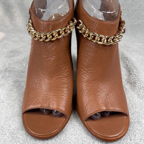 Coach Leanna Soft Milled LHTR Womens Slingback 8.5B Saddle Heeled Sandals A7842 - Picture 4 of 14